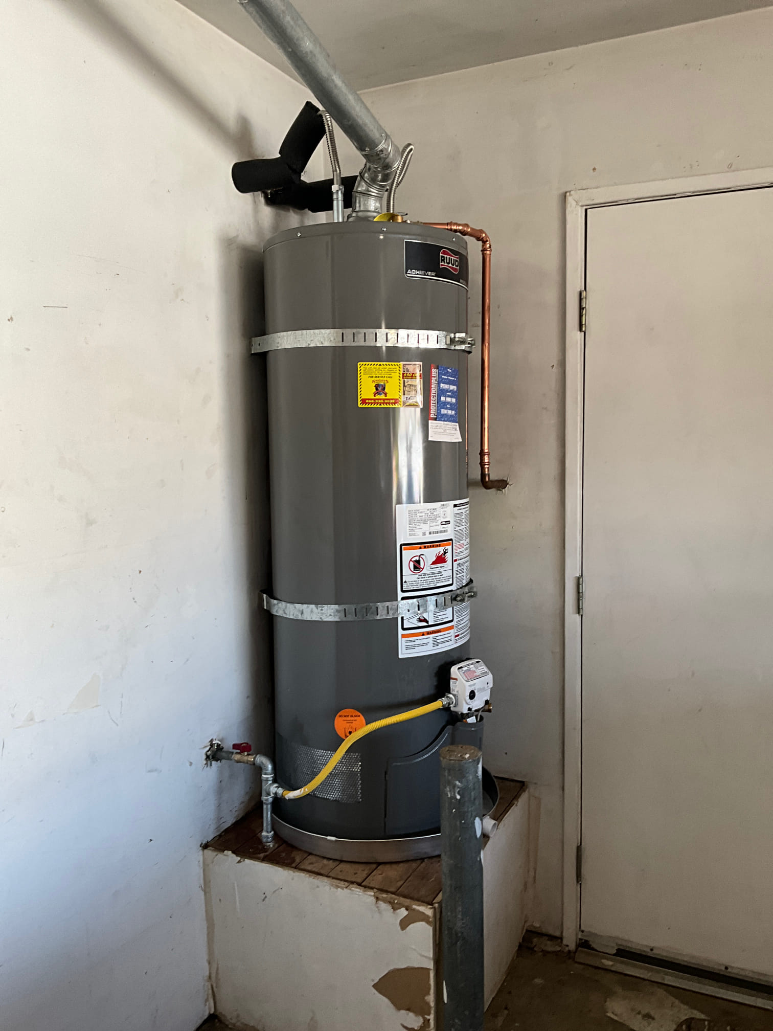 50-Gallon Water Heater installation in Stockton, CA (1)