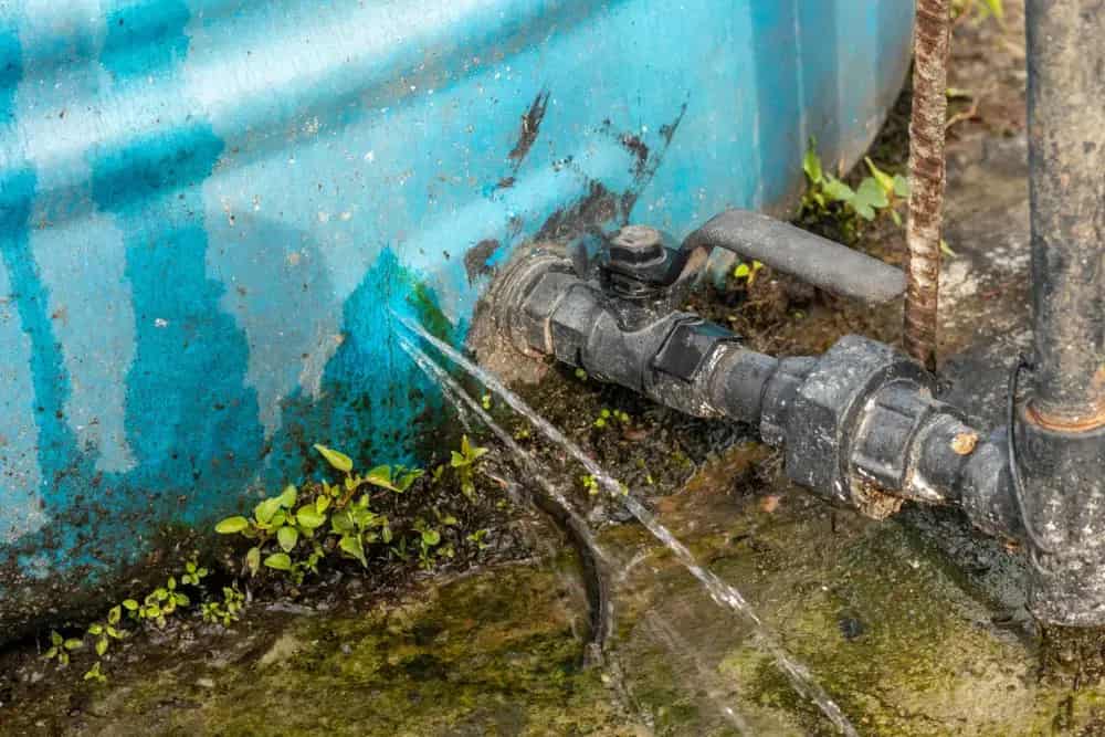 new water pipe rerouted through wall to bypass slab leak